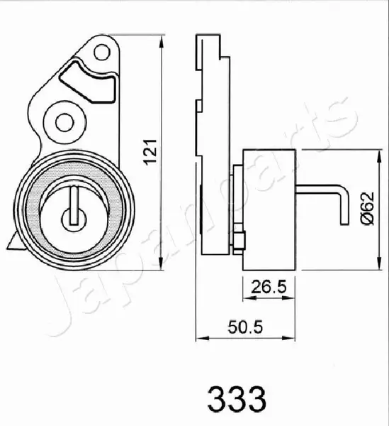 JAPANPARTS ROLKA PASKA ROZRZĄDU BE-333 