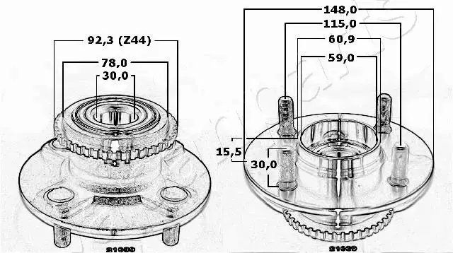 JAPANPARTS ŁOŻYSKO KOŁA KK-21039 