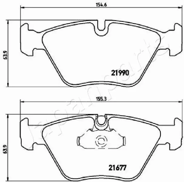 JAPANPARTS KLOCKI HAMULCOWE PA-0120AF 