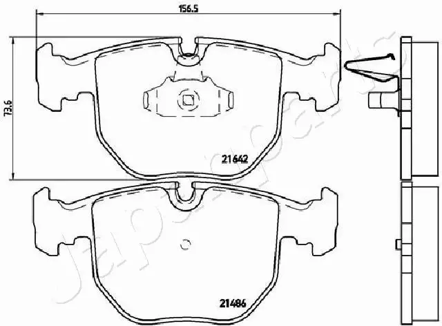 JAPANPARTS KLOCKI HAMULCOWE PA-0121AF 