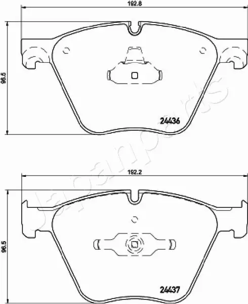 JAPANPARTS KLOCKI HAMULCOWE PA-0129AF 