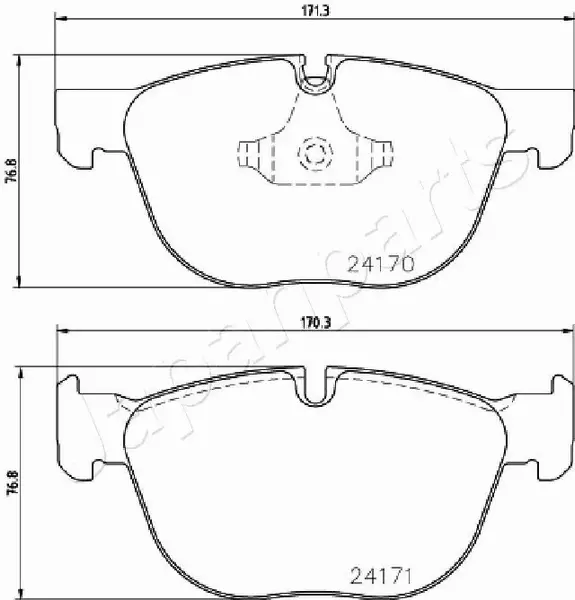 JAPANPARTS KLOCKI HAMULCOWE PA-0132AF 