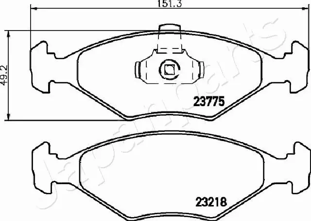 JAPANPARTS KLOCKI HAMULCOWE PA-0223AF 