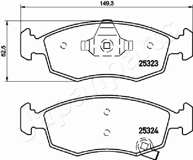 JAPANPARTS KLOCKI HAMULCOWE PA-0228AF 