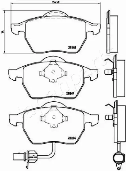 JAPANPARTS KLOCKI HAMULCOWE PA-0313AF 