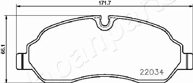 JAPANPARTS KLOCKI HAMULCOWE PA-0320AF 