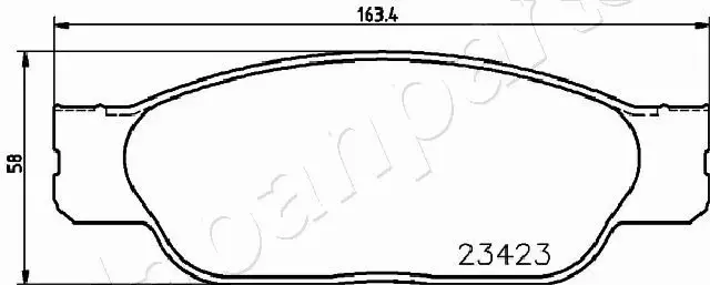 JAPANPARTS KLOCKI HAMULCOWE PA-0338AF 