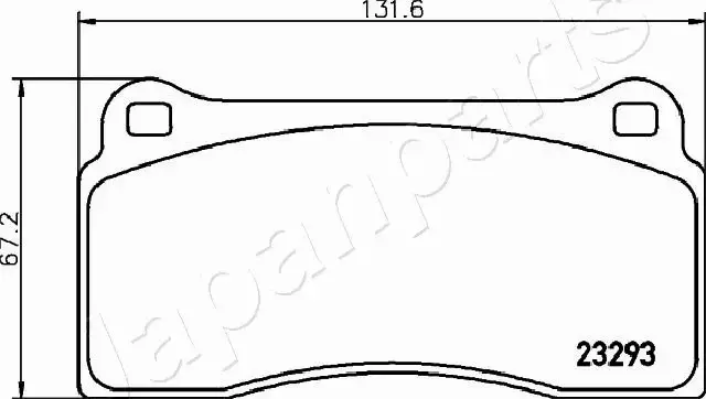 JAPANPARTS KLOCKI HAMULCOWE PA-0343AF 