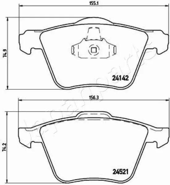 JAPANPARTS KLOCKI HAMULCOWE PA-0349AF 