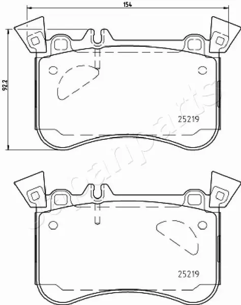 JAPANPARTS KLOCKI HAMULCOWE PA-0504AF 