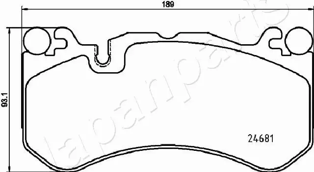 JAPANPARTS KLOCKI HAMULCOWE PA-0517AF 