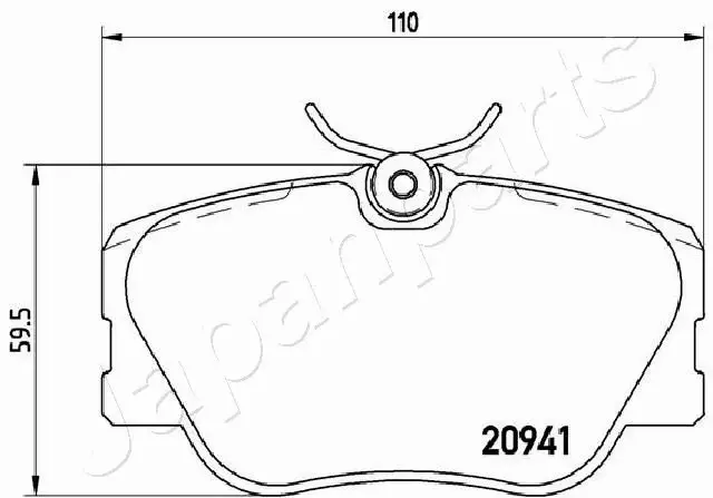 JAPANPARTS KLOCKI HAMULCOWE PA-0525AF 