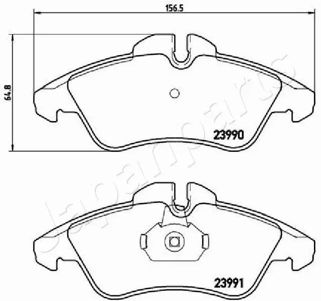 JAPANPARTS KLOCKI HAMULCOWE PA-0537AF 