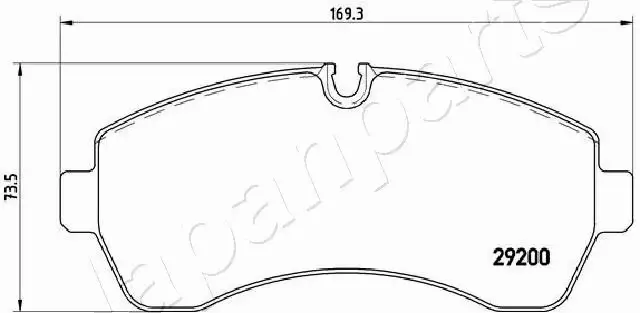 JAPANPARTS KLOCKI HAMULCOWE PA-0539AF 