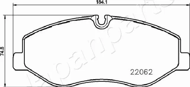 JAPANPARTS KLOCKI HAMULCOWE PA-0545AF 