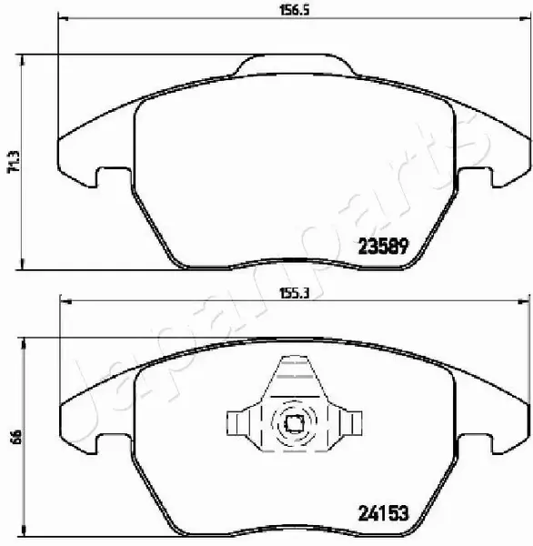 JAPANPARTS KLOCKI HAMULCOWE PA-0610AF 