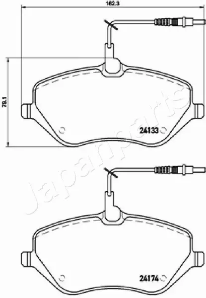 JAPANPARTS KLOCKI HAMULCOWE PA-0619AF 