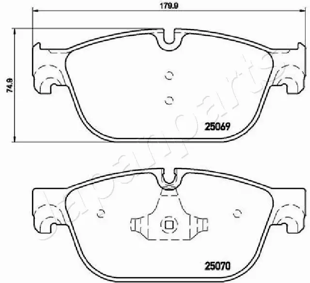 JAPANPARTS KLOCKI HAMULCOWE PA-0620AF 