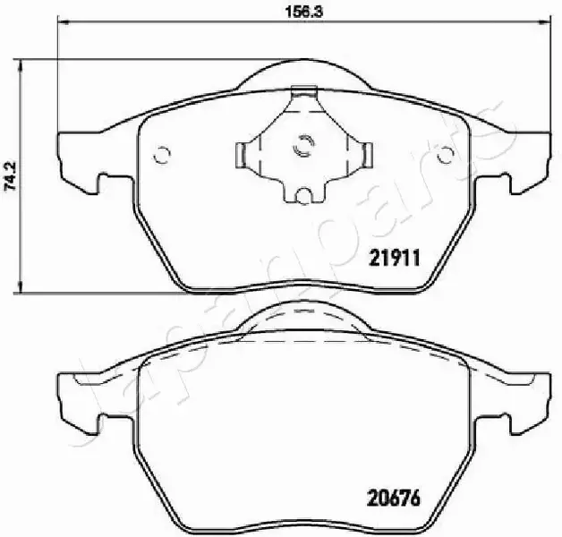 JAPANPARTS KLOCKI HAMULCOWE PA-0941AF 