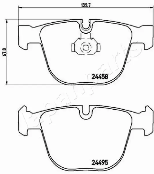 JAPANPARTS KLOCKI HAMULCOWE PP-0117AF 