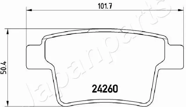 JAPANPARTS KLOCKI HAMULCOWE PP-0306AF 