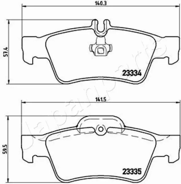 JAPANPARTS KLOCKI HAMULCOWE PP-0511AF 