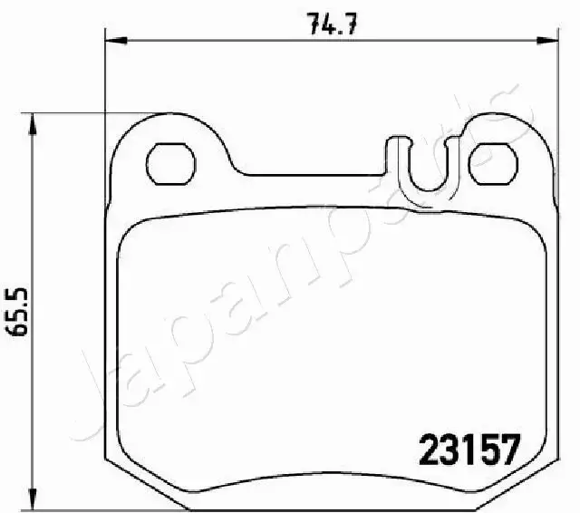 JAPANPARTS KLOCKI HAMULCOWE PP-0519AF 