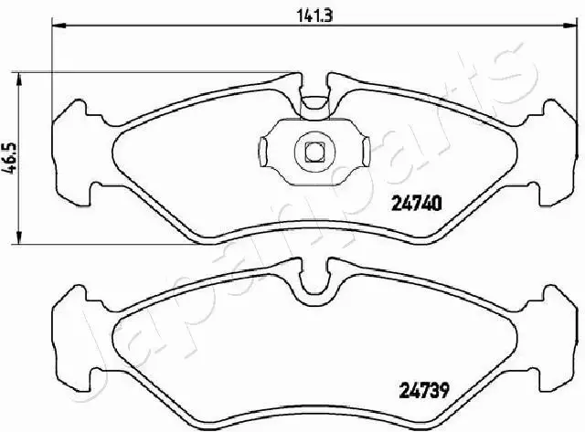 JAPANPARTS KLOCKI HAMULCOWE PP-0521AF 