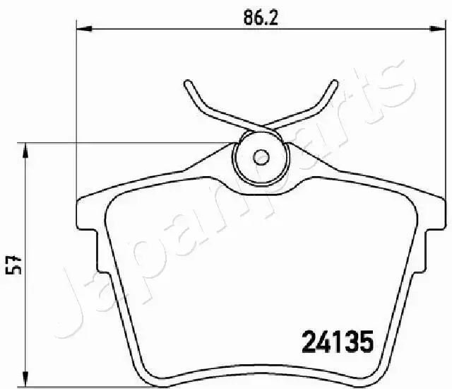 JAPANPARTS KLOCKI HAMULCOWE PP-0606AF 