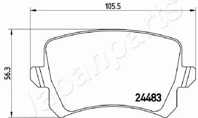 JAPANPARTS KLOCKI HAMULCOWE PP-0904AF 