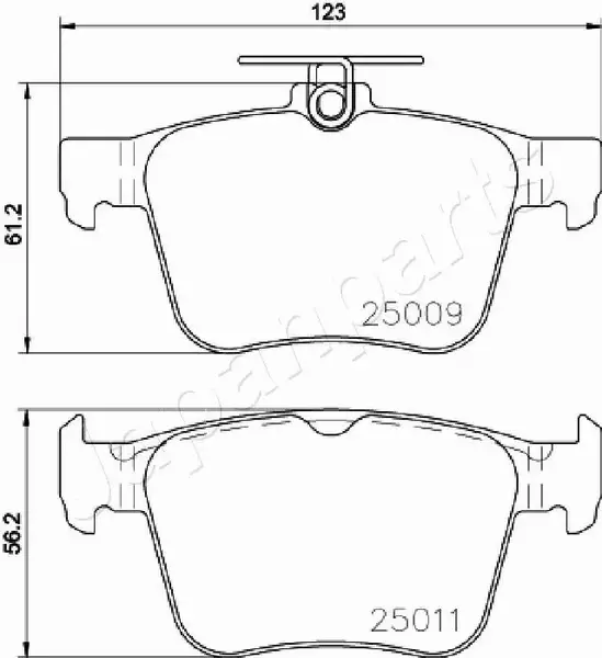 JAPANPARTS KLOCKI HAMULCOWE PP-0906AF 