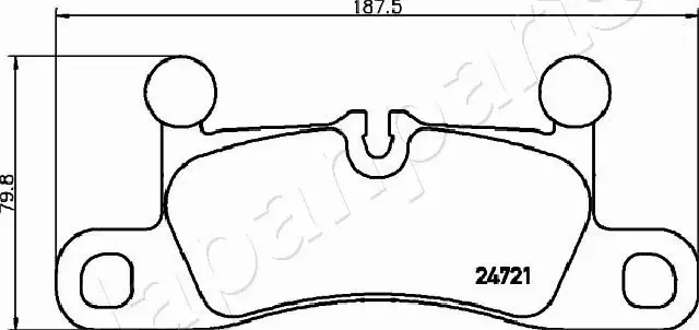 JAPANPARTS KLOCKI HAMULCOWE PP-0925AF 