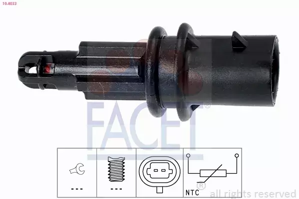 FACET CZUJNIK TEMPERATURY POWIETRZA 10.4033 