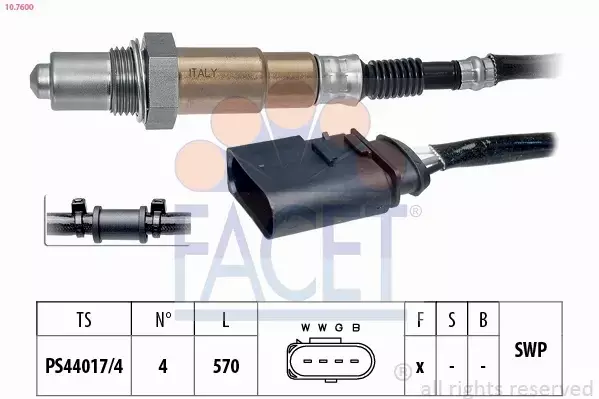 FACET SONDA LAMBDA 10.7600 