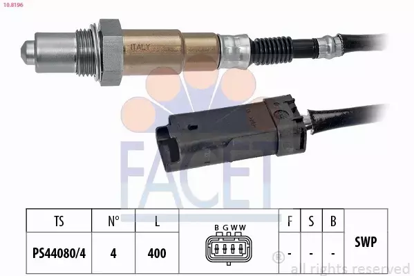 FACET SONDA LAMBDA 10.8196 