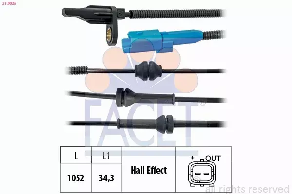 FACET CZUJNIK ABS 21.0025 