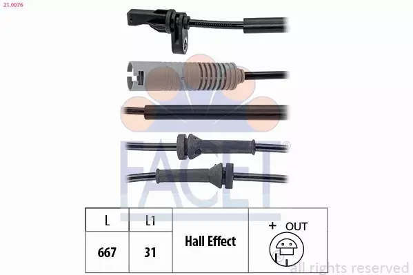 FACET CZUJNIK ABS 21.0076 