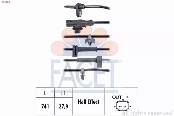 FACET CZUJNIK ABS 21.0124 