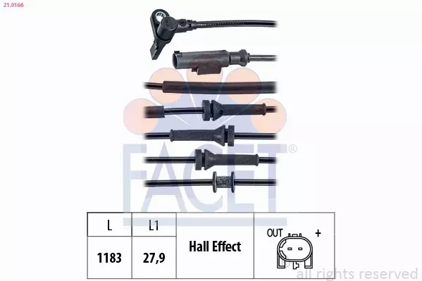 FACET CZUJNIK ABS 21.0166 