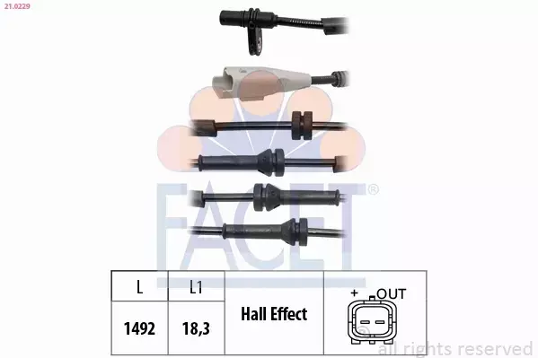 FACET CZUJNIK ABS 21.0229 