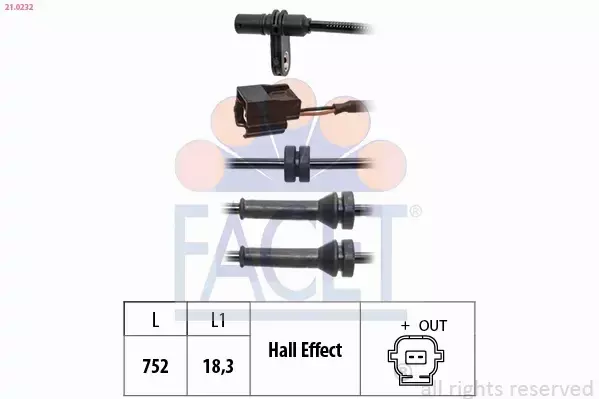 FACET CZUJNIK ABS 21.0232 