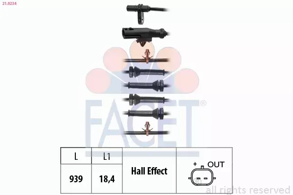 FACET CZUJNIK ABS 21.0234 