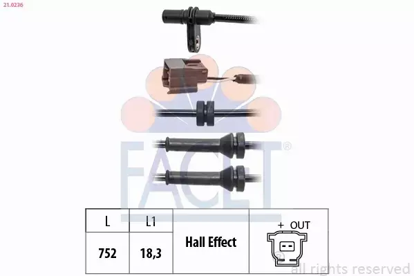 FACET CZUJNIK ABS 21.0236 