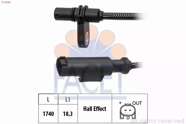 FACET CZUJNIK ABS 21.0243 