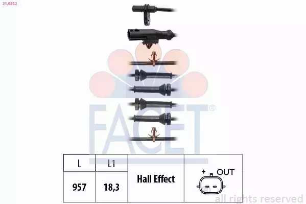 FACET CZUJNIK ABS 21.0252 