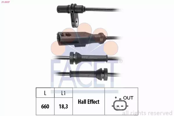 FACET CZUJNIK ABS 21.0337 