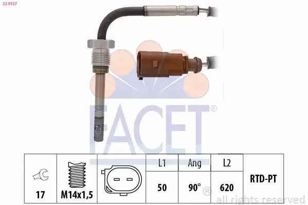 FACET CZUJNIK TEMPERATURY SPALIN 22.0157 