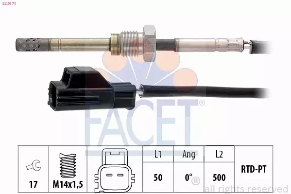 FACET CZUJNIK TEMPERATURY SPALIN 22.0171 