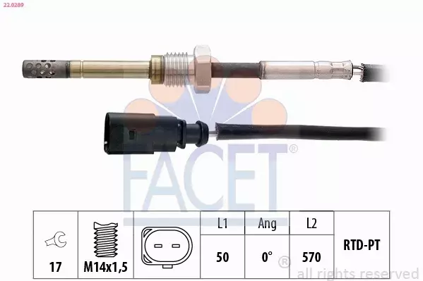 FACET CZUJNIK TEMPERATURY SPALIN 22.0289 