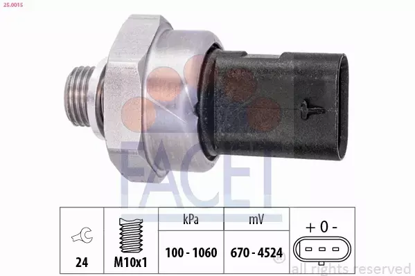 FACET CZUJNIK CIŚNIENIA OLEJU 25.0015 